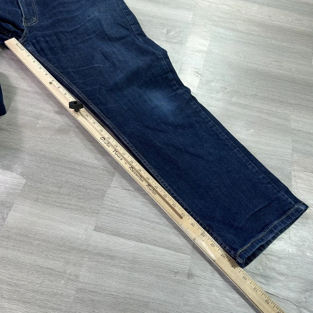Levis 514 Jeans Mens 40x30 Blue Regular Straight Stretch Denim Dark Wash Pants